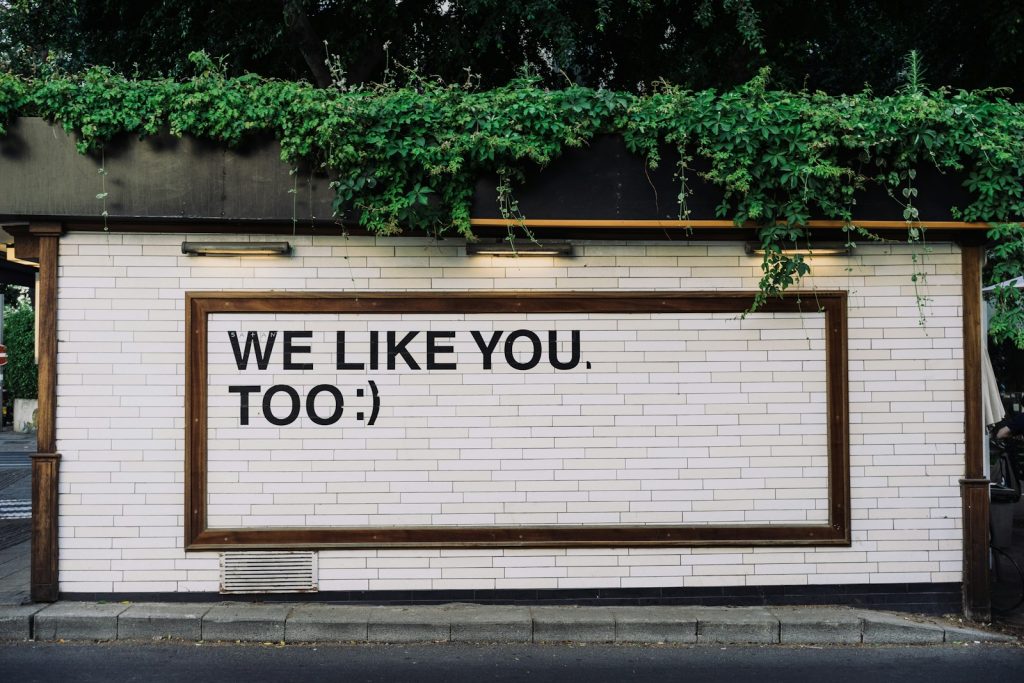 services-04 We like you too quotes on wall